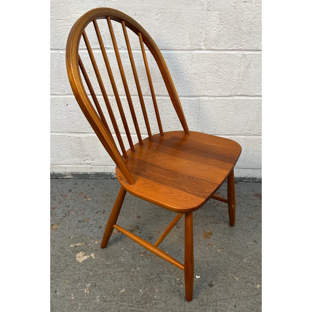 Mid-Century Modern Mid-Century Scandinavian Spindle-Back Dining Chairs by Kvist Møbler For Sale - Image 3 of 14
