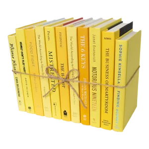 Decorative Books - Daffodil Book Bundle - 1 Foot of Yellow Books