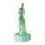 Czech Green Glass Figure of Lady Flower Frog For Sale