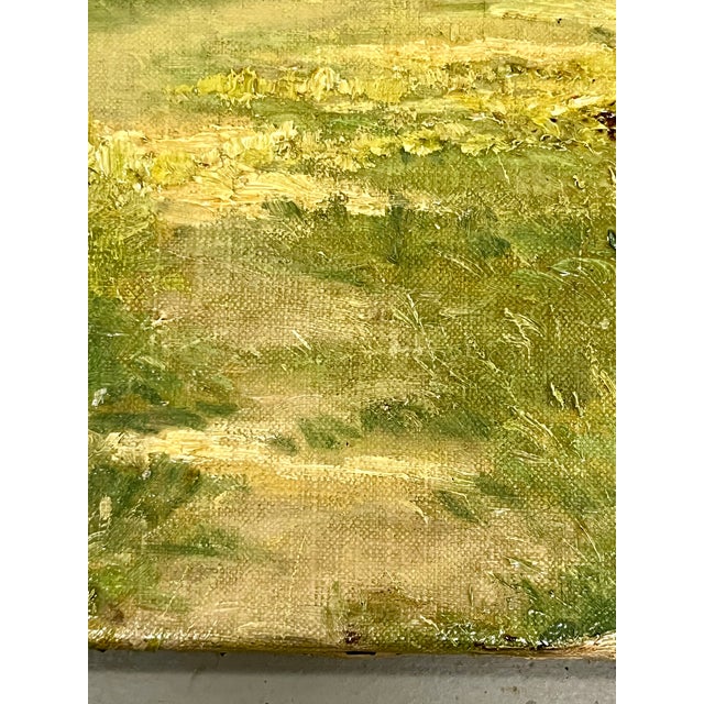 Antique 19th-Century French Impressionist Landscape Oil Painting Sunlit Forest For Sale - Image 15 of 18