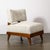 Mid-Century Modernist Sculptural Oak Lounge Chairs in Off White Boucle For Sale - Image 14 of 17
