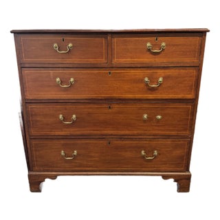 Antique English Mahogany Chest of Drawers For Sale