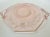 Glass 1930's Depression Era Pink Etched Glass Serving Plate For Sale - Image 7 of 8
