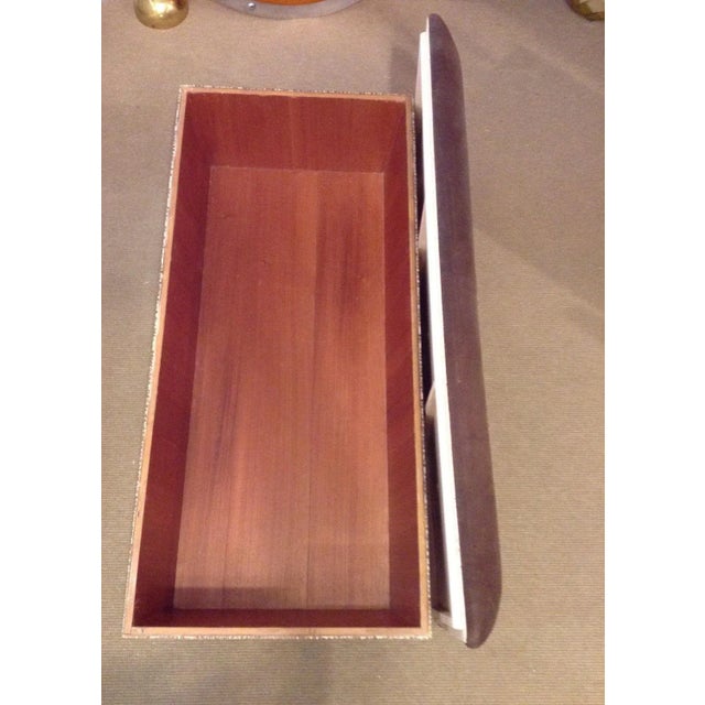 Mid-Century Modern Upholstered Bench Seating With Storage Ottoman Bench, Circa 1970s For Sale - Image 3 of 12