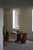 Elegant Danish pedestal table / dining table / desk crafted in solid oak, featuring a rectangular top supported by a...
