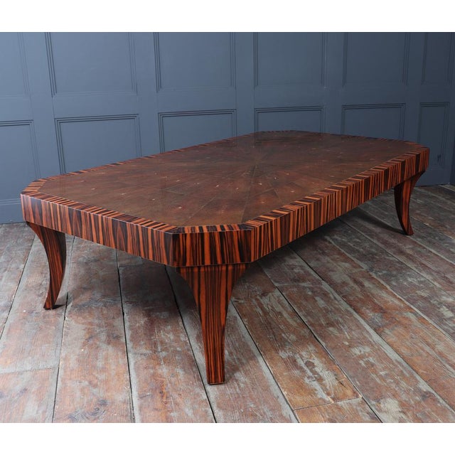 Vintage Low Table in Macassar and Shargreen by Garrison Rousseau, 1980 For Sale - Image 9 of 16