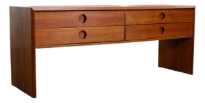 Mid to Late 20th Century Scandinavian Modern Teak Low Chest or Bench Style of Kai Kristiansen