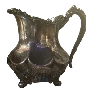 Early 20th Century Eureka Silver Co. Quadruple Silver Plate Creamer Pitcher