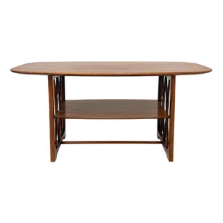 Mid-Century Modern Wooden Coffee Table by A.A. Patijn for Zijlstra Joure, 1950s For Sale