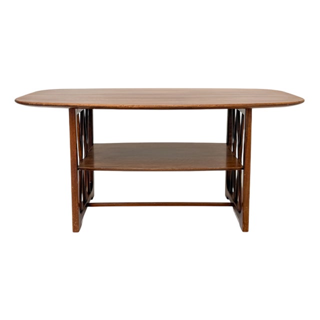 Mid-Century Modern Wooden Coffee Table by A.A. Patijn for Zijlstra Joure, 1950s For Sale