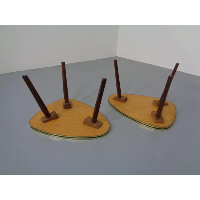 Mid-Century German Tripod Flower Side Tables, 1960s, Set of 2 For Sale - Image 14 of 15
