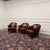 English Sheepskin Leather Chairs, Set of 3 For Sale - Image 3 of 15