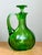 Mid-Century Modern Vintage Green Glass Decanter For Sale - Image 3 of 12
