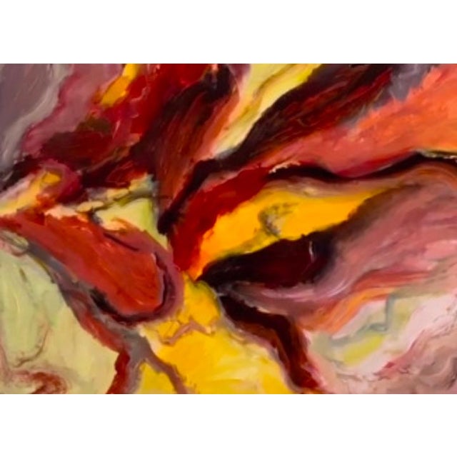 1970s Vic Calderon Vintage "Inspiration" Original Acrylic Painting For Sale - Image 4 of 5