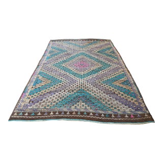 1960s Vintage Bohemian Turkish Rug For Sale