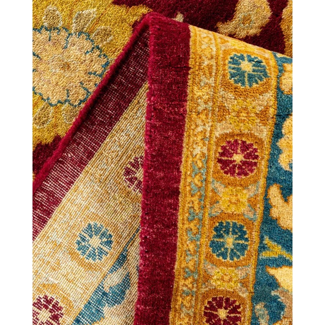 Mogul, One-of-a-Kind Hand-Knotted Area Rug in Red, 6' 2" x 9' 2" For Sale In New York - Image 6 of 8