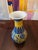 Yellow Vintage Chinese Porcelain Signed Vase Hollywood Glamour For Sale - Image 8 of 10