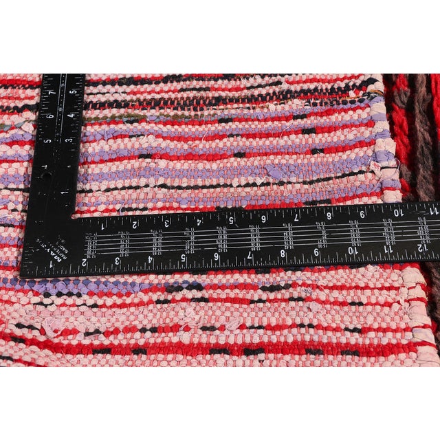 Textile Vintage Boujad Boucherouite Moroccan Rug, 03'02 X 05'06 For Sale - Image 7 of 10