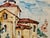 Rustic Henry Emil Salloch Original Watercolor on Paper Church of San MIllán, 1971. For Sale - Image 3 of 6