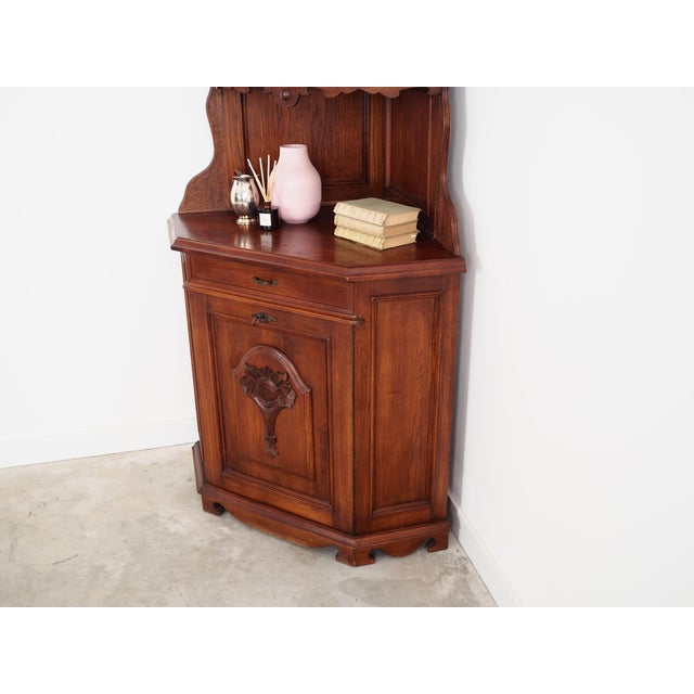 German Oak Corner Cabinet, 1950s For Sale - Image 6 of 18