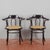 This pair of vintage armchairs, produced in the early 20th century, is an icon of viennese design. Made using the famous...