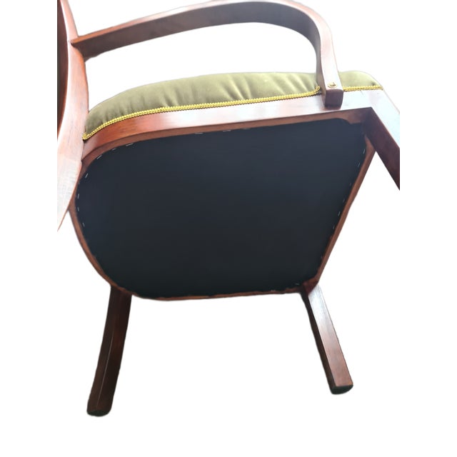 Polish Art Deco Beech Armchair, 1930s For Sale - Image 10 of 11