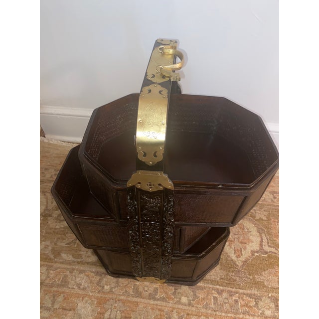 Chinese Chinese Decorative Wedding Basket For Sale - Image 3 of 7