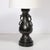 This striking pair of mid-century modernist iron dragon amphora table lamps is a bold blend of Chinoiserie design and...