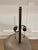 Stylish Baker / Barbara Barry Magritte Table Lamp. Smoked glass Apple shaped body, dark bronze hardware. Original Retail...