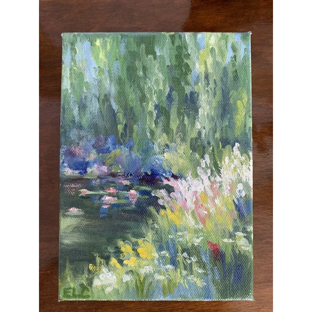 Contemporary Post-Impressionist Nature Scene Oil Painting For Sale - Image 9 of 13
