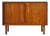 Vintage Sliding Door Cabinet in Teak by Hans Wagner for Ry Möbler For Sale