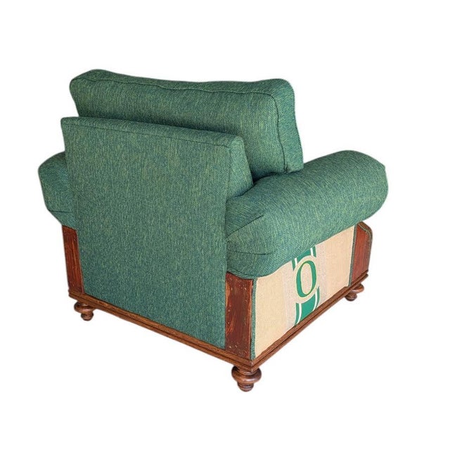 Deconstructed Transitional Club Chair For Sale In Naples, FL - Image 6 of 7