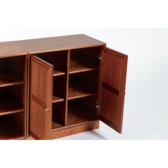 Danish Modern Modular Bookshelf Cabinet System in Teak Wood For Sale - Image 13 of 18