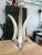 French faux tusks dining table. The original glass plate has some damages. When the glass plate is placed on the tusks as...
