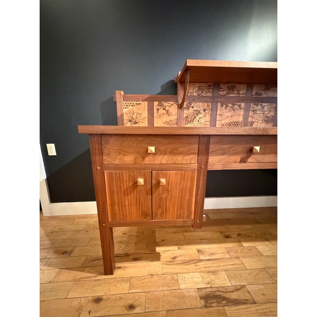 Arts & Crafts Custom Made Arts and Crafts Sideboard For Sale - Image 3 of 12