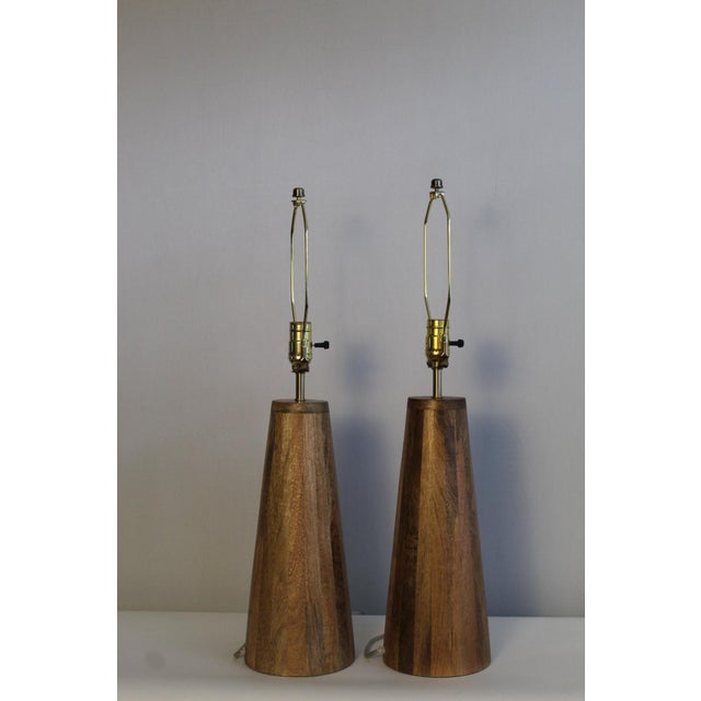 Chocolate Pair of Early 20th Century Lightolier Influence Table Lamps For Sale - Image 8 of 10
