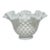 Ruffled Rim Hobnail White Milk Glass Bowl Vase — Vintage 6.5" Wide For Sale