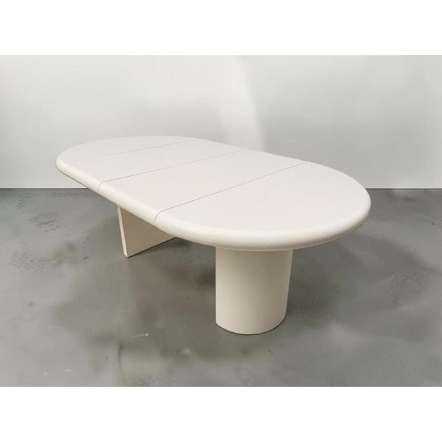 1970s Karl Springer Style Extending Dining Room Table For Sale - Image 12 of 14