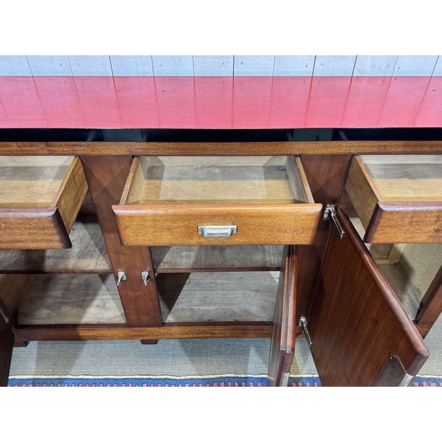 Mahogany Bistro Cabinet with Formica Top, 1950s For Sale - Image 12 of 18