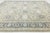 Textile Modern Oushak Style Hand-Knotted Wool & Silk Area Rug in Soft Beige and Blue For Sale - Image 7 of 12