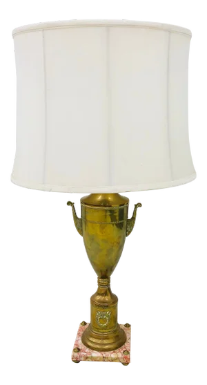 Vintage French Urn Lamp on Marble Base