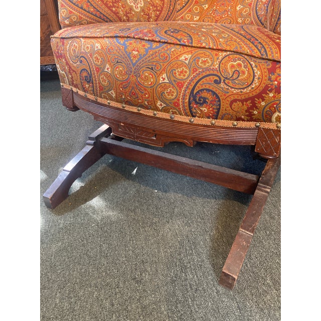 Late 19th Century Late 19th Century Eastlake Platform Rocking Chair For Sale - Image 5 of 10