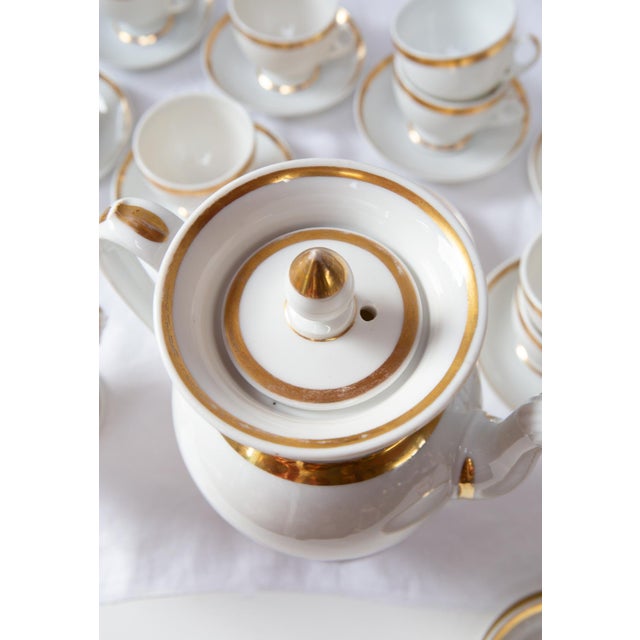 Antique Coffee Service in Limoges Porcelain, Set of 24 For Sale - Image 14 of 15