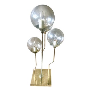 1970s Mid Century Modern Goffredo Reggiani Four Globe Table Lamp For Sale