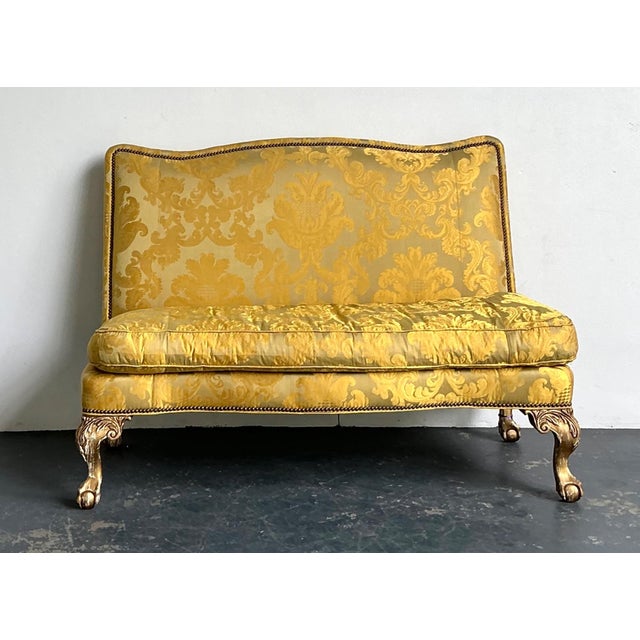 Vintage Lillian August Fleur De Lys Banquette Sofa For Sale - Image 11 of 18