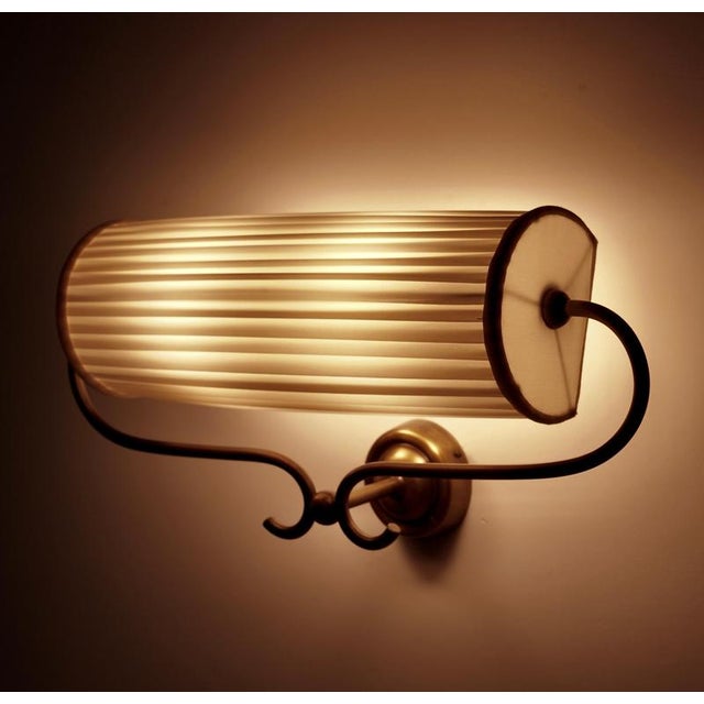 Brown Wall Light by Josef Frank, Austria, 1950s For Sale - Image 8 of 11