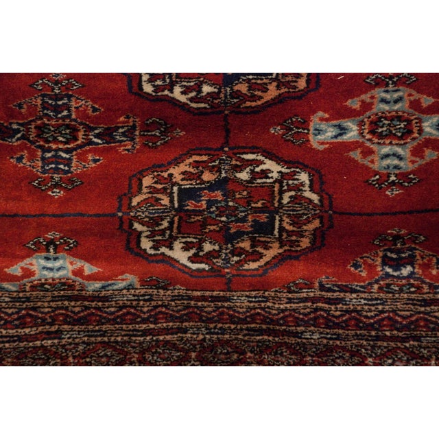 Vintage Fine Bokhara Square Rug - 12' X 12'6" For Sale - Image 9 of 12