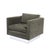 Mid-Century Modern Pair of Mid-Century Biscuit Tufted Cube Chairs W/ Chrome Wrapped Base in Mohair For Sale - Image 3 of 10