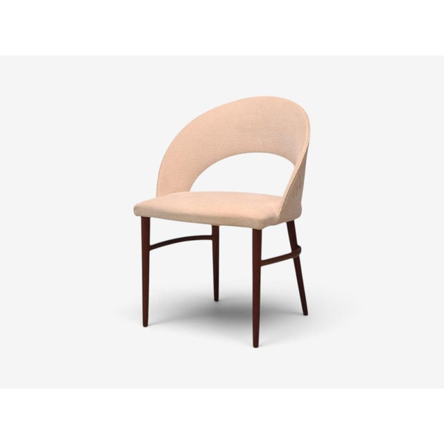 Bertil Fridhagen, Swedish Modern, Vanity Chair, Wood, Upholstery, Sweden, 1960s For Sale In New York - Image 6 of 12