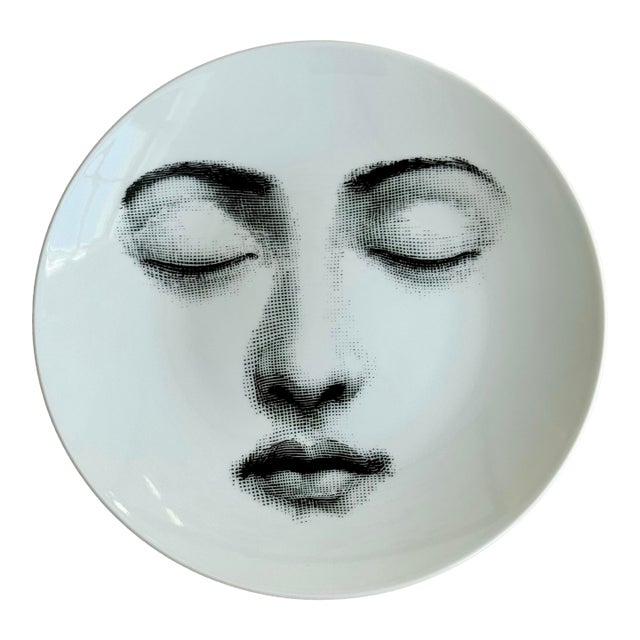 Fornasetti "Tema E Variazioni" Plate – No. 213 "Sleeping Face For Sale